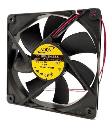 Original ADDA AD1224HB-A71GL Cooling Fan 24V 0.19A 4.56W 2wires AD1224HB-A71GL Fans